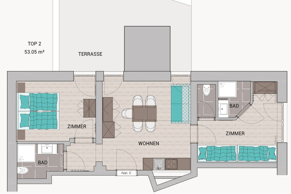 App2 appartement saalbach