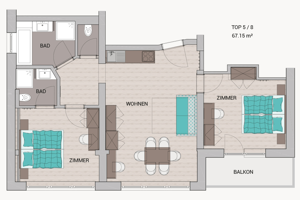 App58 appartement saalbach